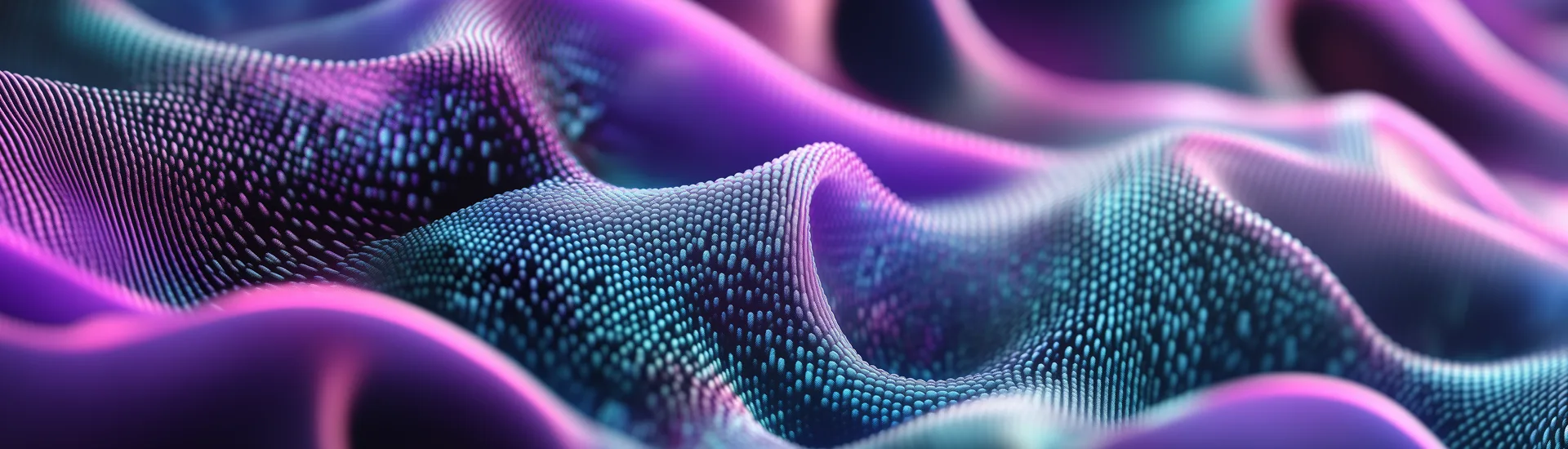 Titelbild zum Beitrag "Fabric Databases kann mehr", zu sehen ist ein Wellenmuster in blau, rosa, schwarz